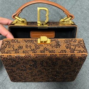 Authentic Brandon Blackwood Mini Kendrick Trunk in Leopard.